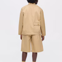 Shop UNIQLO x MARNI 米色寬鬆工裝外套 男女聯名款 449587-31