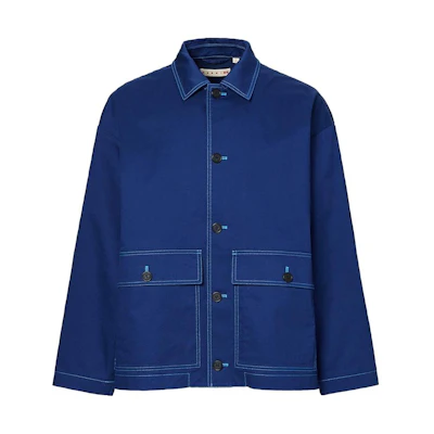 UNIQLO MARNI Collaboration Unisex Oversized Workwear Jacket Blue 449587-66