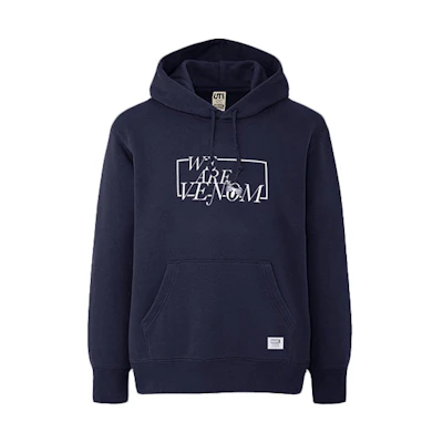 UNIQLO Marvel Hoodie Navy Unisex Collaboration Pullover Long Sleeve 431812-69