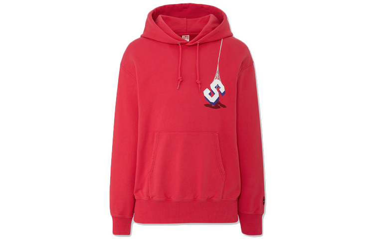 UNIQLO MARVEL Red Hoodie Unisex Collaboration Edition 423182-12