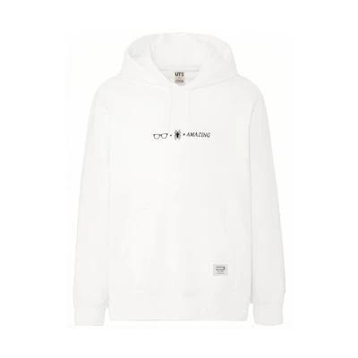 UNIQLO Marvel White Long-Sleeve Sweatshirt Unisex Collaboration Series 429182-00