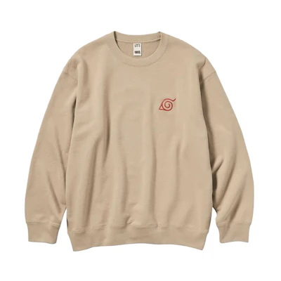 UNIQLO Naruto FW23 Beige Graphic Crewneck Sweatshirt Unisex 470987-31