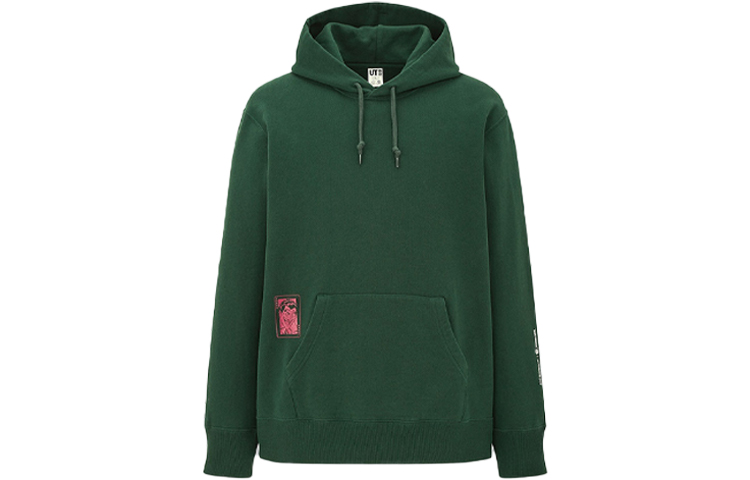 UNIQLO x Warner Bros Solid Hoodie Unisex Deep Green 430389-58
