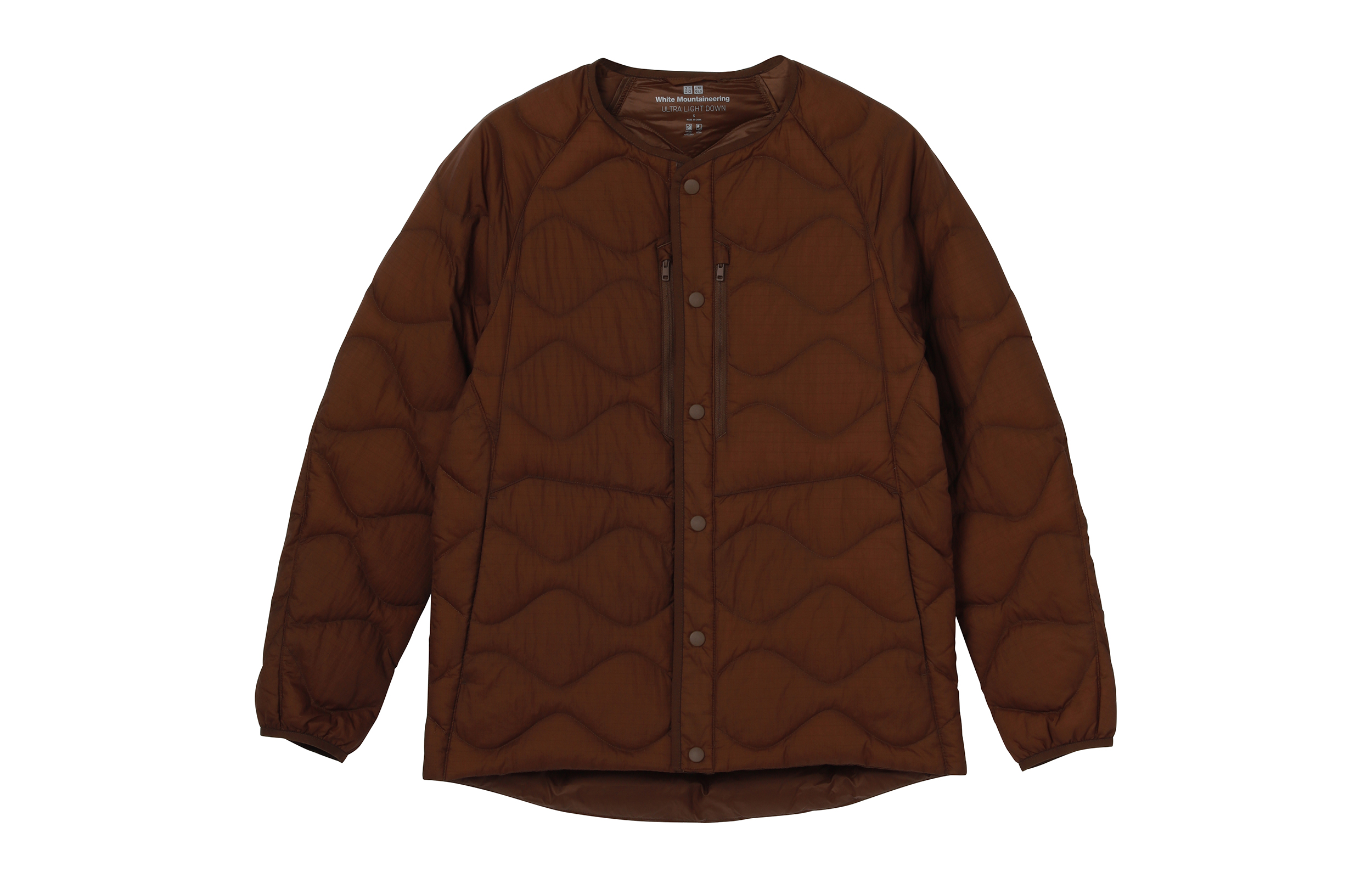UNIQLO x White Mountaineering Collab Brown Down Puffer Jacket Unisex Winter Wear 442562-38