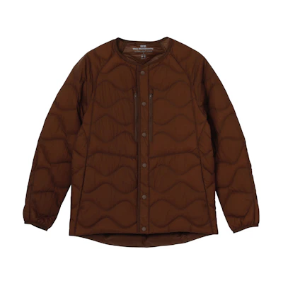 UNIQLO White Mountaineering Collab Brown Down Puffer Jacket Unisex Winter Wear 442562-38