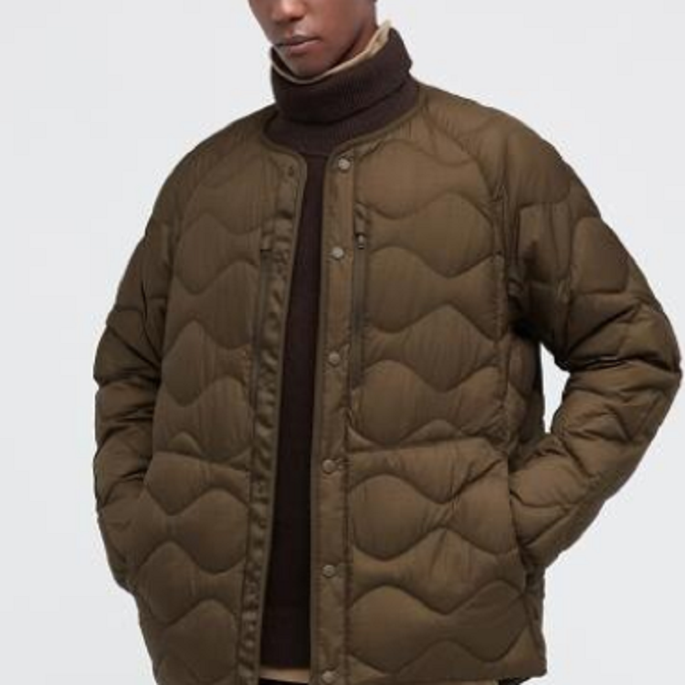 Purchase UNIQLO x White Mountaineering聯名咖啡色羽絨外套 男女冬季穿搭 442562-38