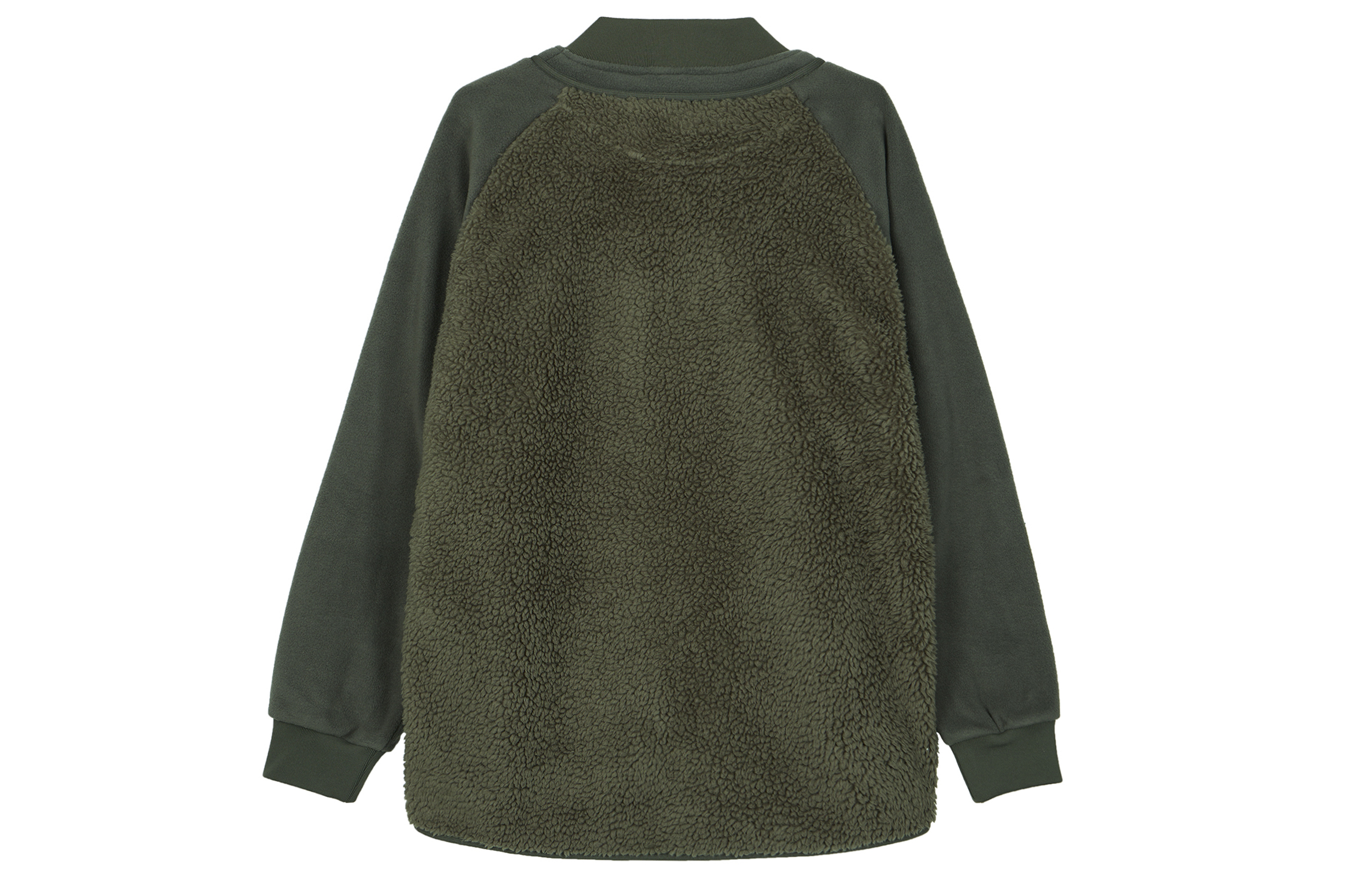 Lookbook UNIQLO x White Mountaineering 男女款抓絨寬鬆外套 - 深橄欖綠 442882-57