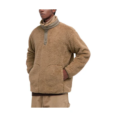 UNIQLO White Mountaineering Fleece Pullover Sweatshirt Unisex Light Brown 443221-32