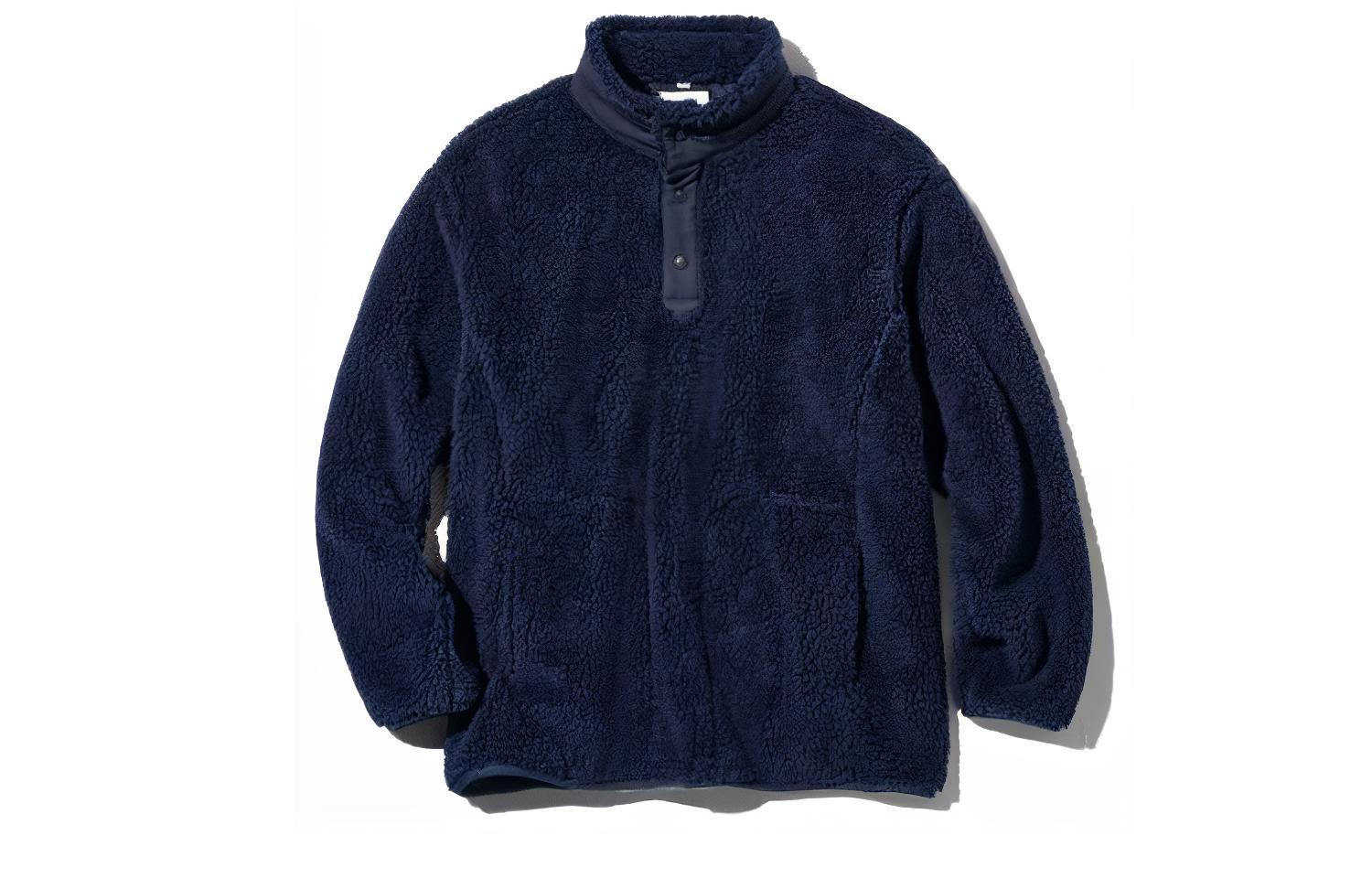 UNIQLO x White Mountaineering Fleece Pullover Sweatshirt Unisex - Indigo Blue 443221-69