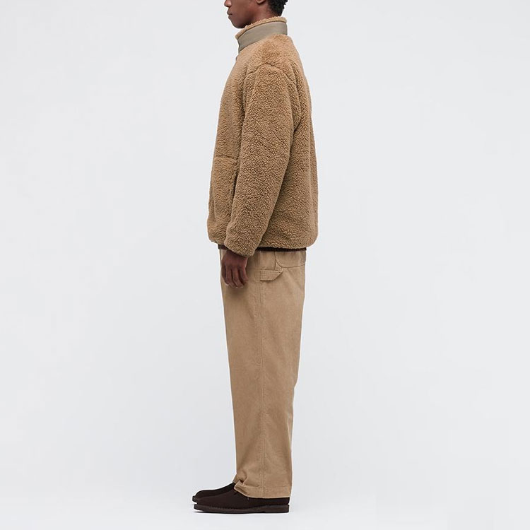 Purchase UNIQLO x White Mountaineering 男女款燈咖啡色刷毛套頭衫 443221-32