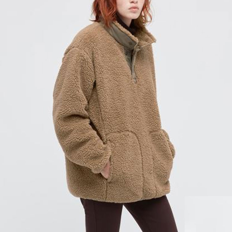 Details for UNIQLO x White Mountaineering 男女款燈咖啡色刷毛套頭衫 443221-32