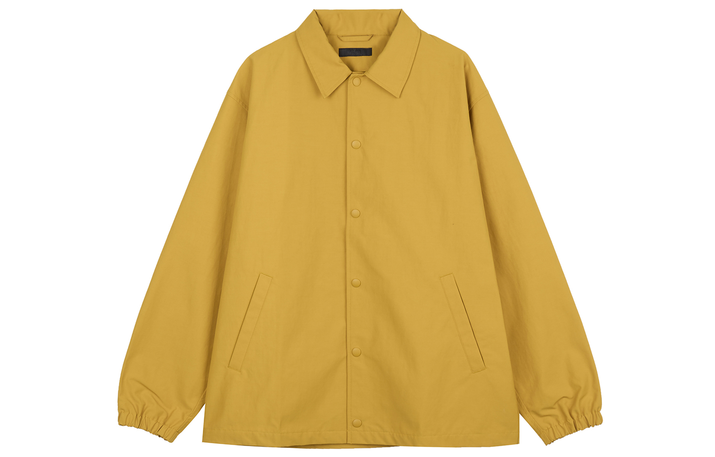 UNIQLO Yellow Solid Color Collared Jacket 456986-47
