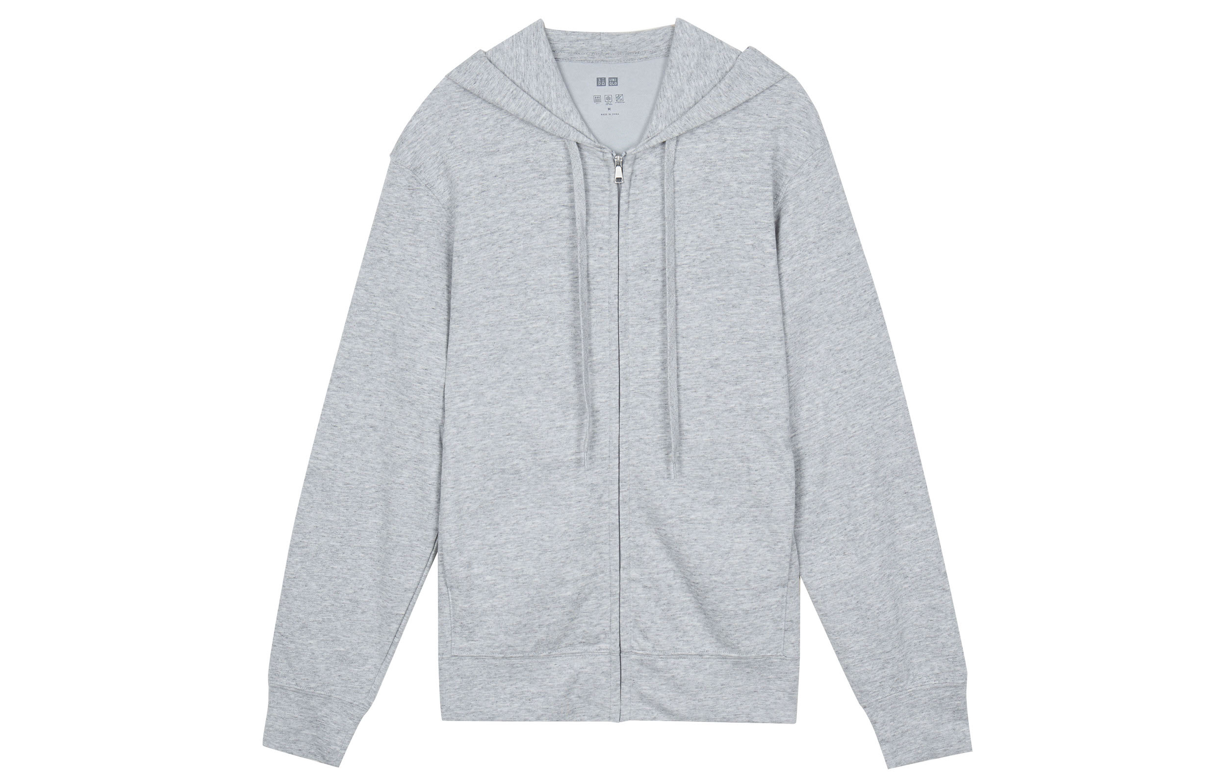UNIQLO Zip-Up Parka Long Sleeve Hoodie - Gray 444992