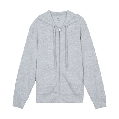 UNIQLO Zip-Up Parka Long Sleeve Hoodie - Gray 444992