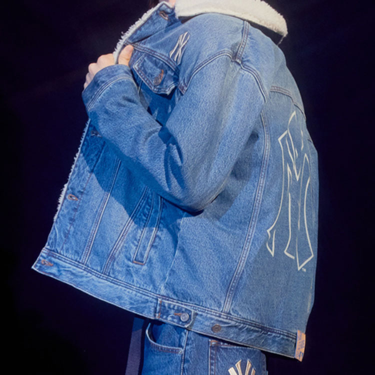 Unisex MLB Los Angeles Dodgers Blue Denim Jacket 31JPN1041-07U 圖 5