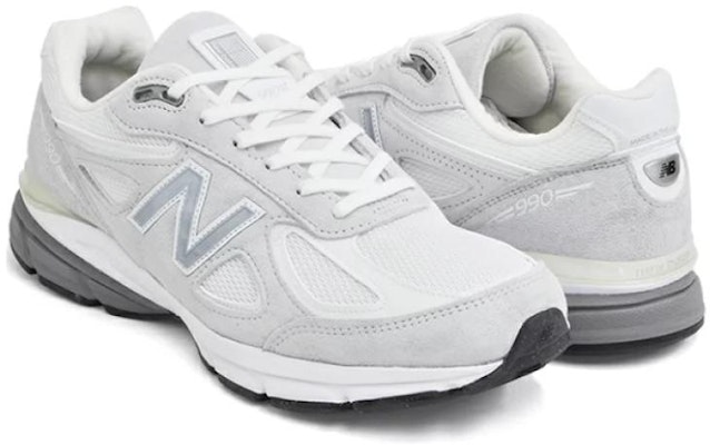United Arrows x New Balance 990v4 Made in USA 'Grey White' M990JUA4 Shop United Arrows x New Balance 990v4 Made in USA 'Grey White' M990JUA4