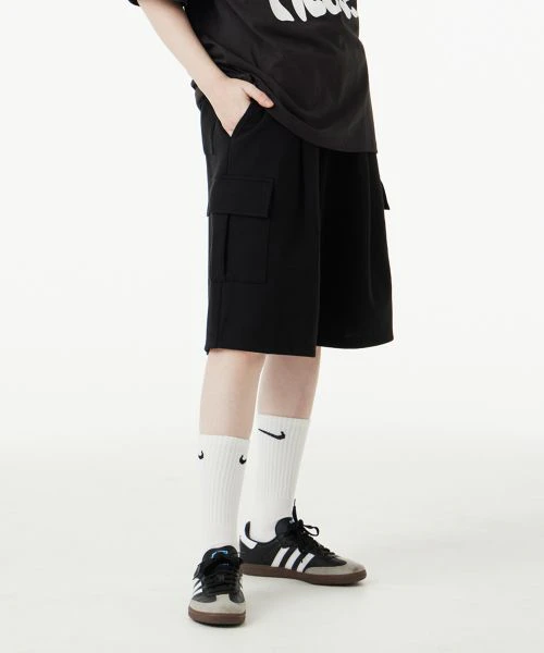 urban-age-bermuda-wide-cargo-sweat-shorts-black-u4-ssb-15-bk