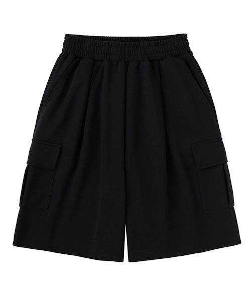 Shop URBAN AGE 百慕大宽松工装短裤_黑色 U4SSB15BK