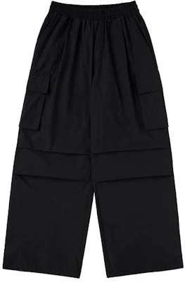 URBAN AGE Waterproof One-Tuck Cargo Parachute Wide Pants - Black U4SSB05BK Order URBAN AGE Waterproof One-Tuck Cargo Parachute Wide Pants - Black U4SSB05BK