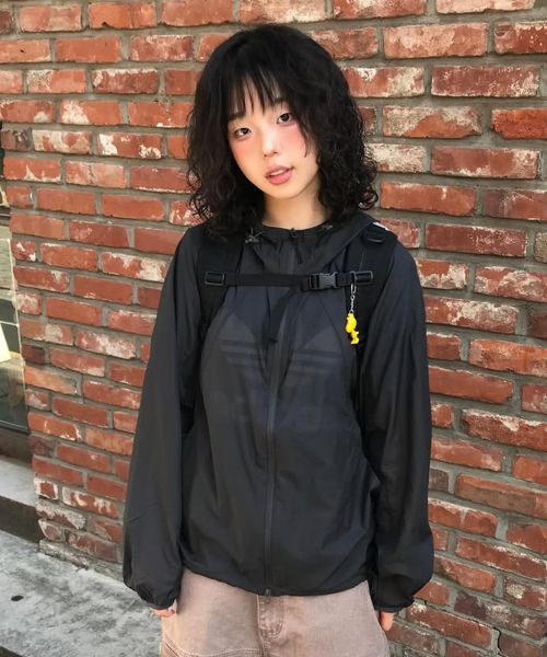 URBANDTYPE Airlight Raglan Windbreaker Dark Gray UBFAJP001DG
