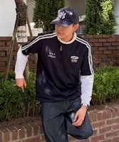 URBANDTYPE Football Jersey T-Shirt_Navy UBDUTS002NY URBANDTYPE Football Jersey T-Shirt_Navy UBDUTS002NY