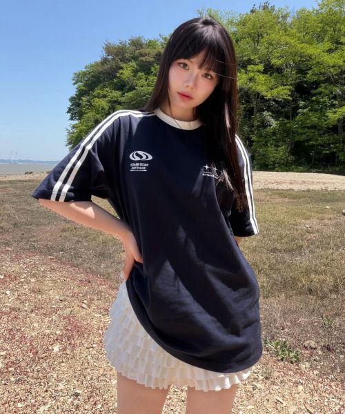 Details for URBANDTYPE Football Jersey T-Shirt_Navy UBDUTS002NY