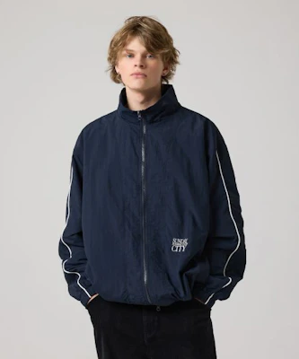URBANDTYPE Running Club Track Jacket - Navy_ OL209 Sizing URBANDTYPE Running Club Track Jacket - Navy_ OL209