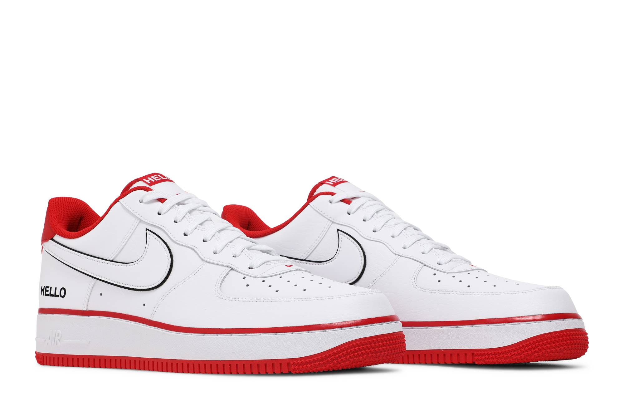 Cheap Urbanstar x Nike Air Force 1 '07 LX 'HELLO Pack - Blanco Rojo Universitario' CZ0327-100