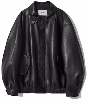 V2 465-3 Vegan Leather Overfit Jacket Black 5004614 Buy V2 465-3 Vegan Leather Overfit Jacket Black 5004614