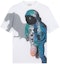 Order Valentino Kaos Putih Crew Neck Motif Astronaut TV3MG04V60W-0BO
