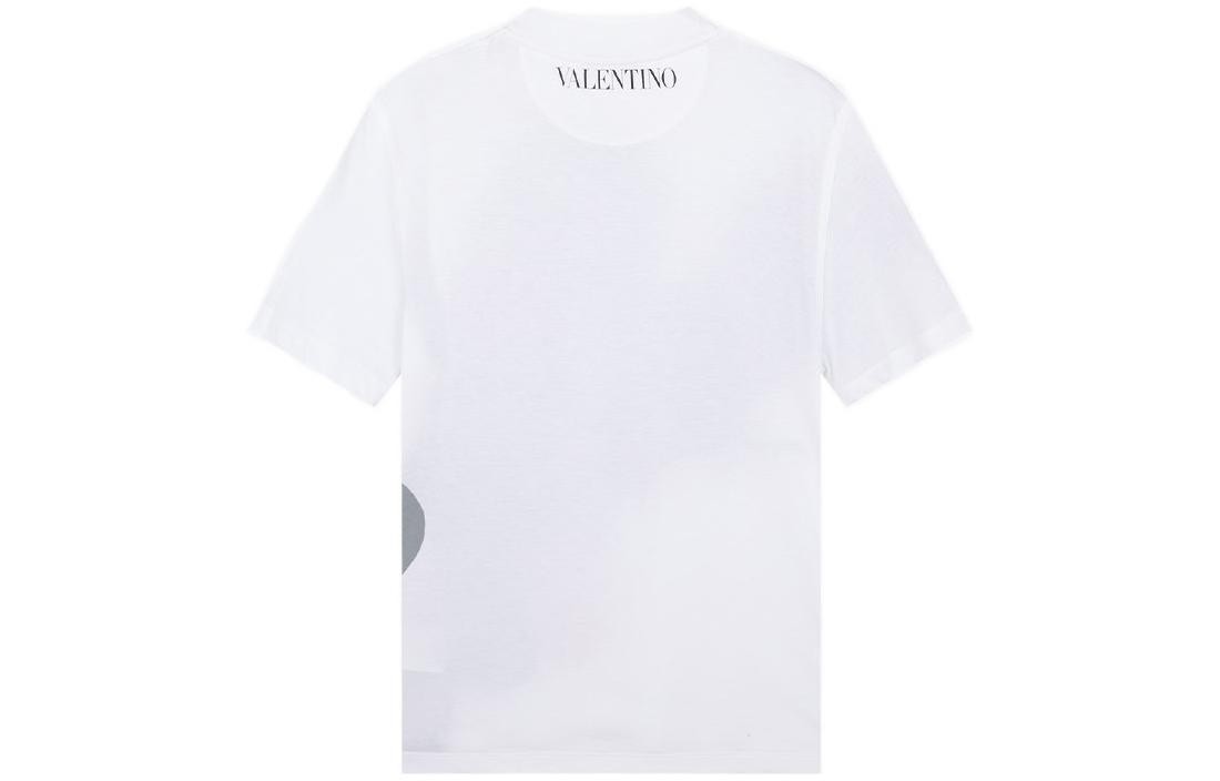 Lookbook Valentino Kaos Putih Crew Neck Motif Astronaut TV3MG04V60W-0BO