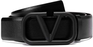 Valentino Black 4cm Leather Belt with Buckle Trim. 2Y2T0Q87WQG-0NO Valentino Black 4cm Leather Belt with Buckle Trim. 2Y2T0Q87WQG-0NO