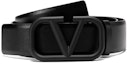 Buy Valentino Cinturón de Cuero Negro 4cm con Hebilla Decorativa. 2Y2T0Q87WQG-0NO