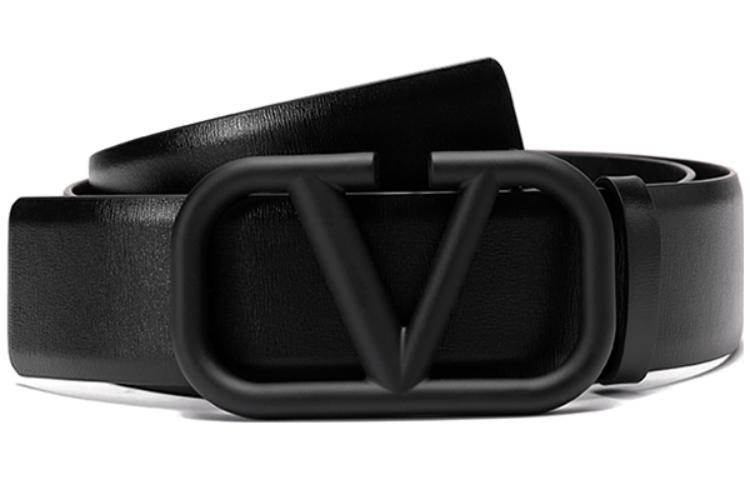 Order Valentino Cinturón de Cuero Negro 4cm con Hebilla Decorativa. 2Y2T0Q87WQG-0NO