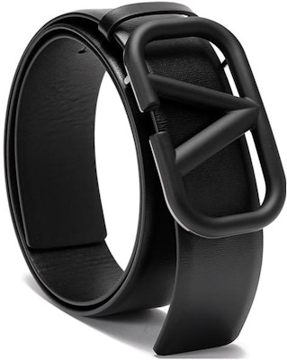 Valentino Cinturón de Cuero Negro 4cm con Hebilla Decorativa. 2Y2T0Q87WQG-0NO Lookbook Valentino Cinturón de Cuero Negro 4cm con Hebilla Decorativa. 2Y2T0Q87WQG-0NO