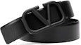 Purchase Valentino Cinturón de Cuero Negro 4cm con Hebilla Decorativa. 2Y2T0Q87WQG-0NO