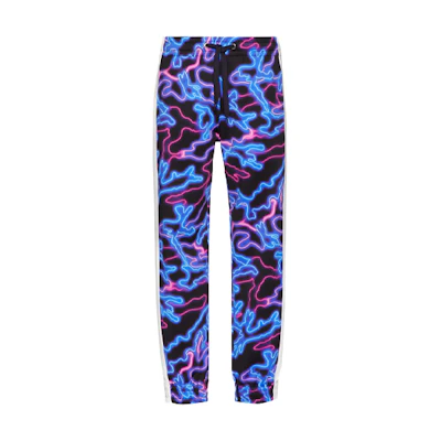 Valentino Black Color Line Print Casual Pants XV3MD02R86EN36