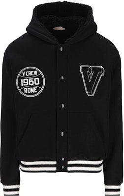 Valentino Jaket Hitam Berhud dengan Garis Jalur Lengan Panjang. 2V3MF24N9340NO Buy Valentino Jaket Hitam Berhud dengan Garis Jalur Lengan Panjang. 2V3MF24N9340NO