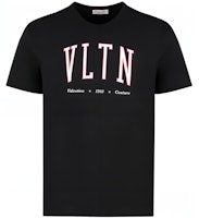 Valentino 黑色字母印花圓領 T 恤 SS23 2V3MG13D96STTL Order Valentino 黑色字母印花圓領 T 恤 SS23 2V3MG13D96STTL