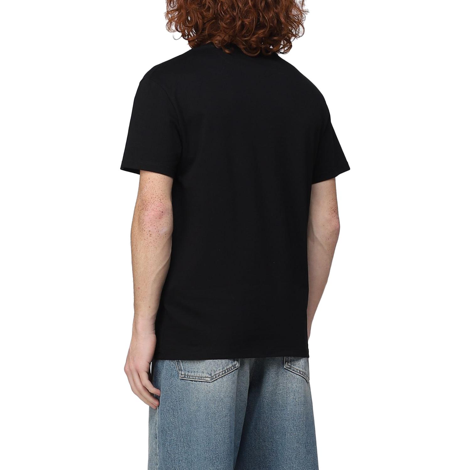 Purchase Valentino 黑色字母印花圓領 T 恤 SS23 2V3MG13D96STTL