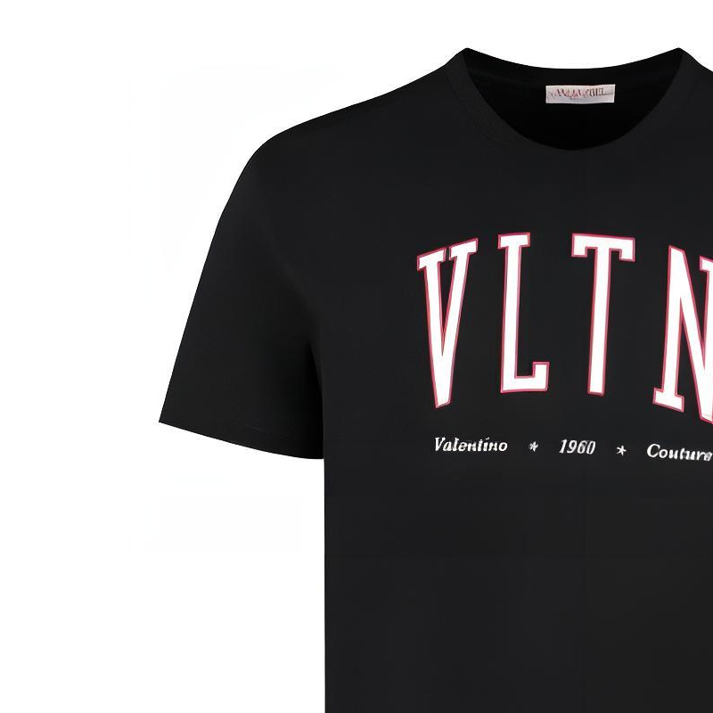 Details for Valentino 黑色字母印花圓領 T 恤 SS23 2V3MG13D96STTL