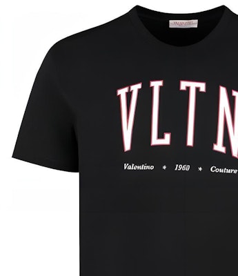 ヴァレンティノ ブラック レタープリント クルーネック Tシャツ SS23 2V3MG13D96STTL Details for ヴァレンティノ ブラック レタープリント クルーネック Tシャツ SS23 2V3MG13D96STTL