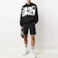Lookbook Valentino Sweatshirt Hitam Lengan Panjang dengan Desain Huruf Print UV0MF15P6V2