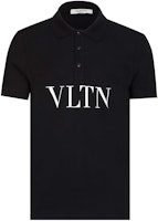 Valentino Kaos Polo Lengan Pendek Logo Hitam dengan Cetakan Huruf. RV3MH02S47G-0NO Order Valentino Kaos Polo Lengan Pendek Logo Hitam dengan Cetakan Huruf. RV3MH02S47G-0NO