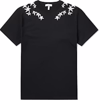 Valentino Black Star Print Crewneck Short Sleeve T-Shirt. PV3MG10G46M0NO Valentino Black Star Print Crewneck Short Sleeve T-Shirt. PV3MG10G46M0NO
