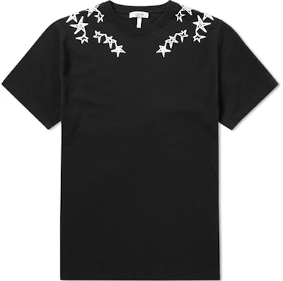 Valentino Kaos Hitam Bintang Crewneck Lengan Pendek. PV3MG10G46M0NO Order Valentino Kaos Hitam Bintang Crewneck Lengan Pendek. PV3MG10G46M0NO