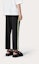 Purchase Valentino Pantalones Negros Rectos Casuales con Detalle de Rayas. VV3RBG0171K36M