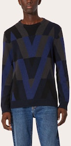 Valentino Sweater Hitam Wol Lengan Panjang Crewneck. XV3KC19F866EL9 Lookbook Valentino Sweater Hitam Wol Lengan Panjang Crewneck. XV3KC19F866EL9