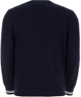 Lookbook Valentino Blue Crewneck Pullover Slim-Fit Sweater 5V3KC30IAC8ZDL