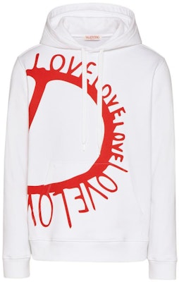 Valentino FW22 白色字母印花連帽衫 - 七夕限量版。 1V3MF24E8U0A33 Order Valentino FW22 白色字母印花連帽衫 - 七夕限量版。 1V3MF24E8U0A33